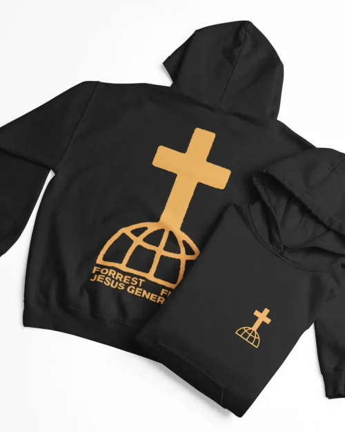 Forrest Frank Cross Globe Gold Hoodie