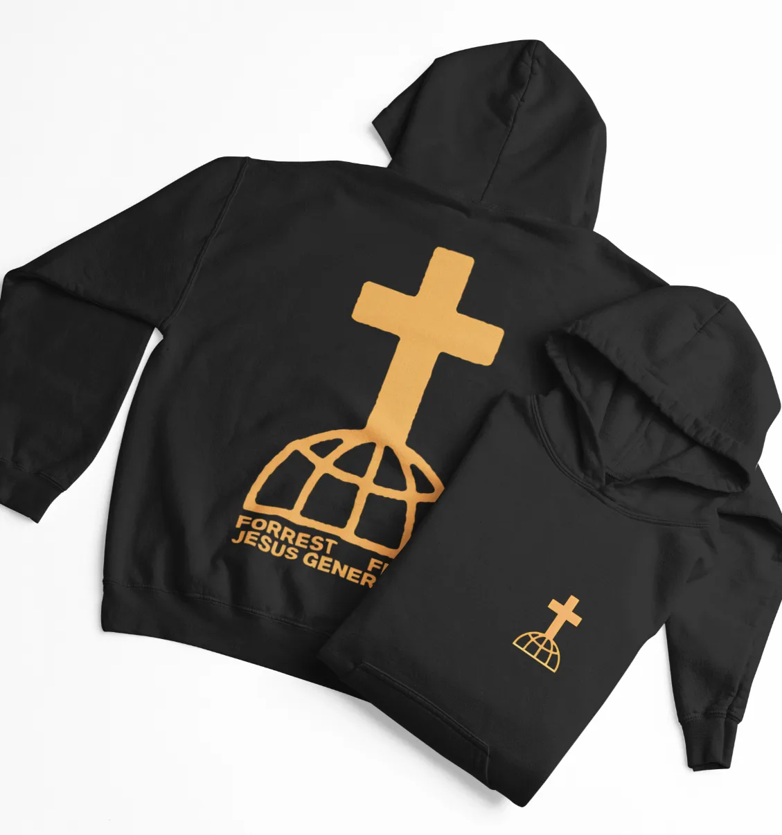 Forrest Frank Cross Globe Gold Hoodie